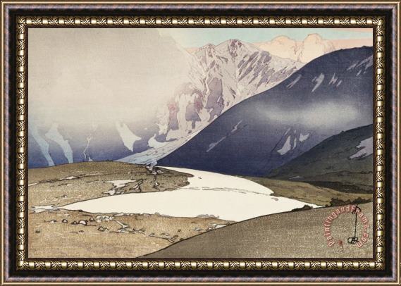 Hiroshi Yoshida Tateyama Betsu Mountain (tateyama Betsuzan), From The Series Japanese Alps, One of Twelve Subjects (nihon Arupusu Ju Ni Dai No Uchi) Framed Print