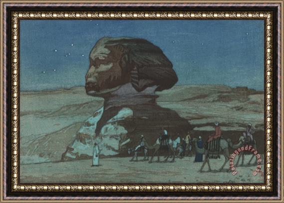 Hiroshi Yoshida The Sphinx at Night (sufuinkusu Yo), From The European Series Framed Print