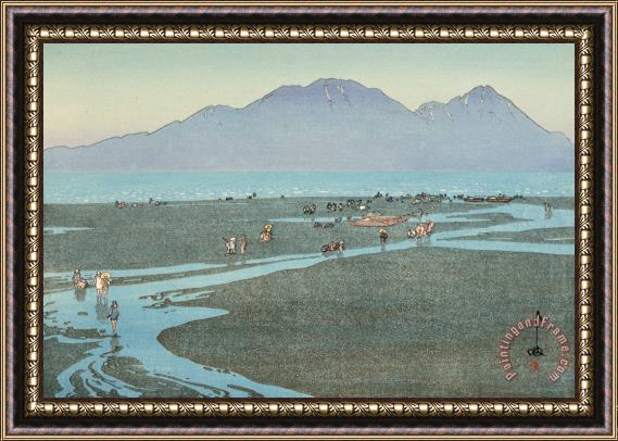 Hiroshi Yoshida Unsen Mountain (unsen Dake) Framed Painting