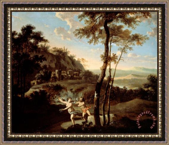 Hoet, Gerard Apollo And Daphne Framed Painting