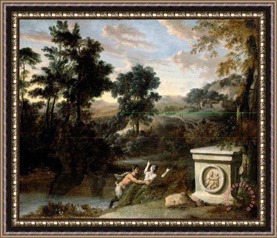 Hoet, Gerard Pan And Syrinx Framed Painting