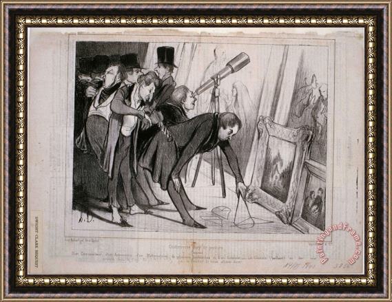 Honore Daumier Celebre Jury De Peinture Framed Painting
