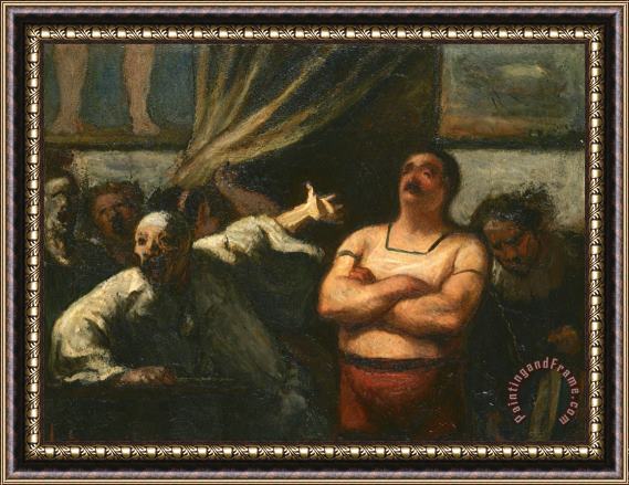 Honore Daumier The Strong Man Framed Print