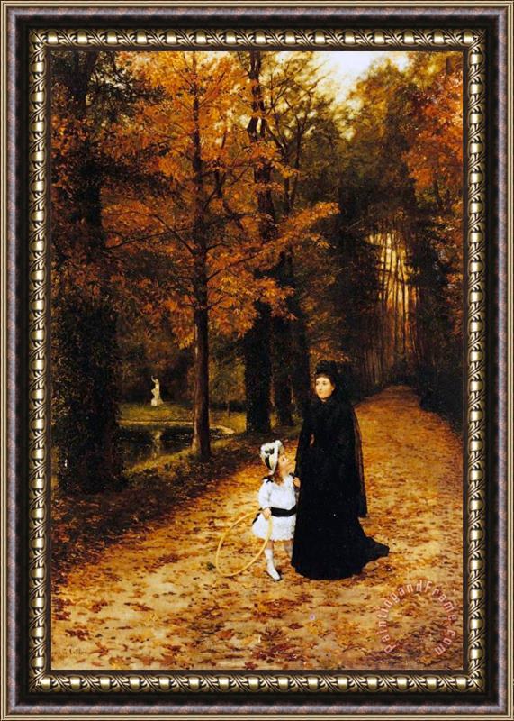 Horace de Callias The Widow Framed Painting