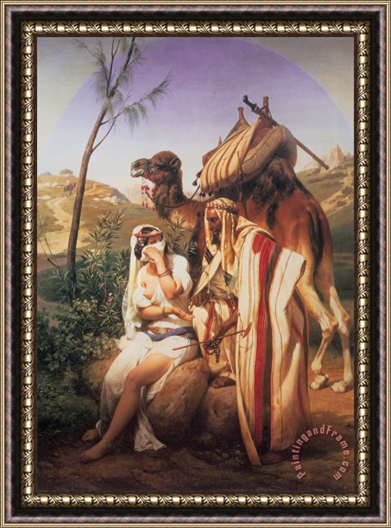 Horace Vernet Judah And Tamar Framed Painting