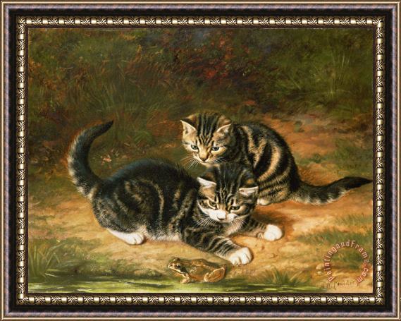 Horatio Henry Couldery Kittens Framed Painting
