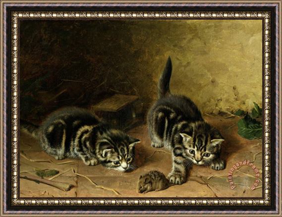 Horatio Henry Couldery Reluctant Playmate Framed Painting
