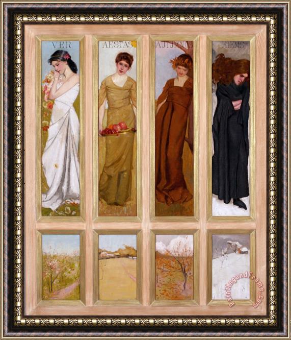 Hugh Ramsay The Four Seasons Framed Painting