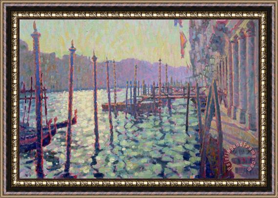 Hugo Grenville The Grand Canal Evening Light Framed Painting