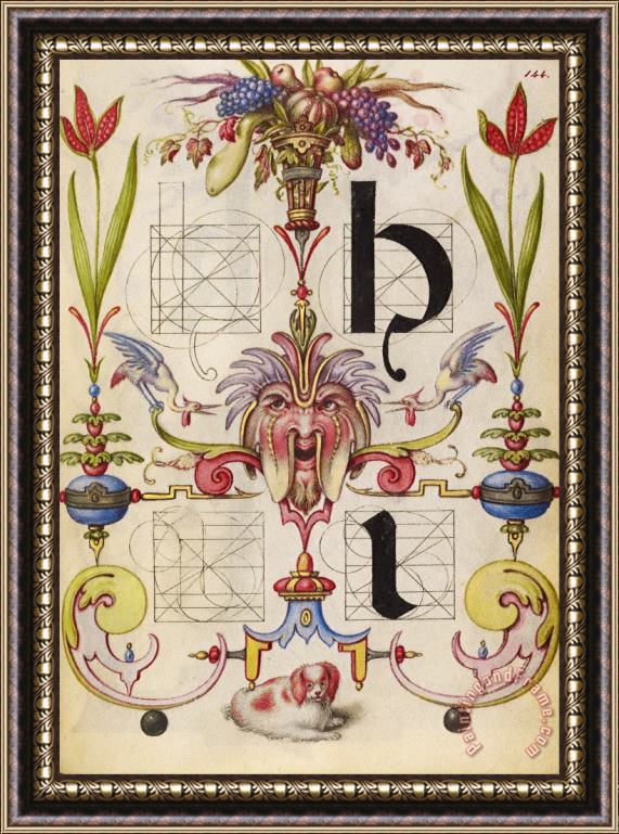Hungarian Guide for Constructing The Letters H And I Framed Painting