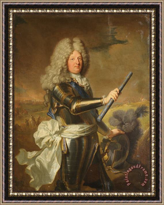 Hyacinthe Rigaud Louis De France, Dauphin (1661 1711), Dit Le Grand Dauphin Framed Painting