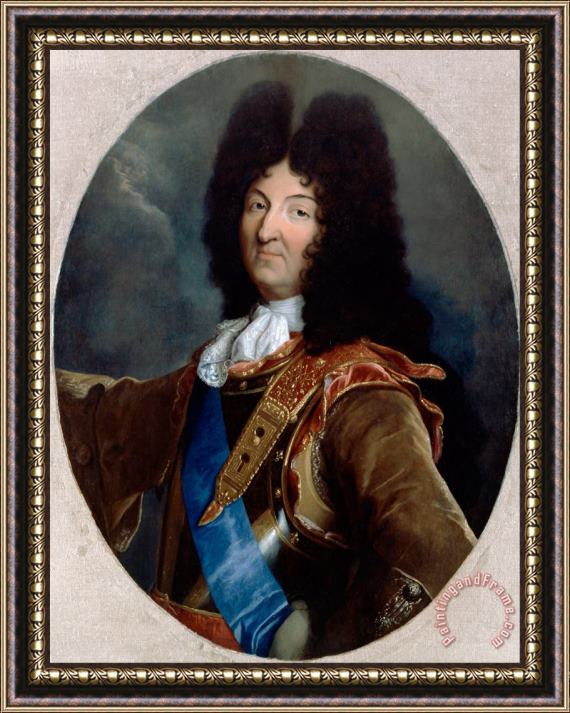 Hyacinthe Rigaud Louis Xiv Framed Painting