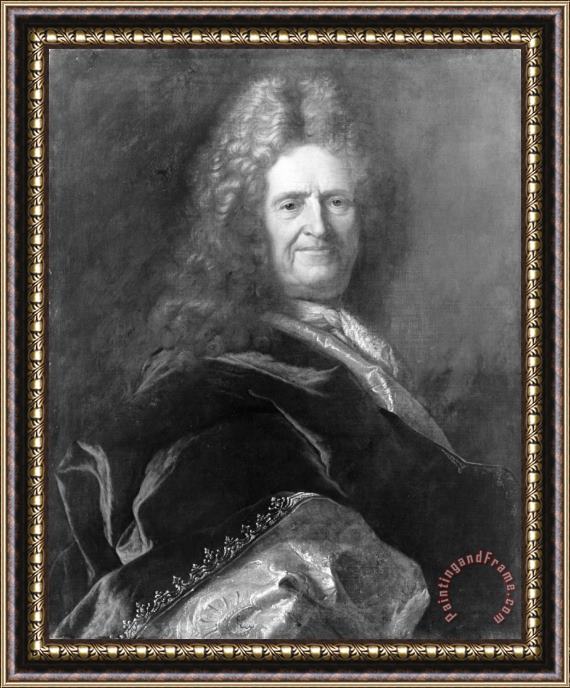 Hyacinthe Rigaud Portrait of a Man Framed Painting