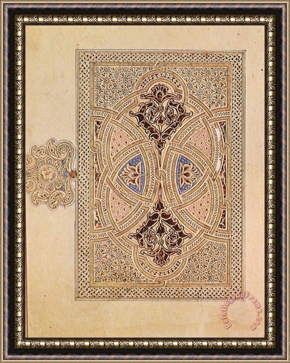 Ibn Al Bawwab Illuminated Cover Of A Quran Framed Print