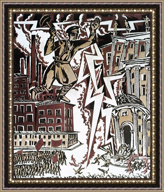Ignaty Nivinisky The Red Thunderbolt 1919 Framed Print