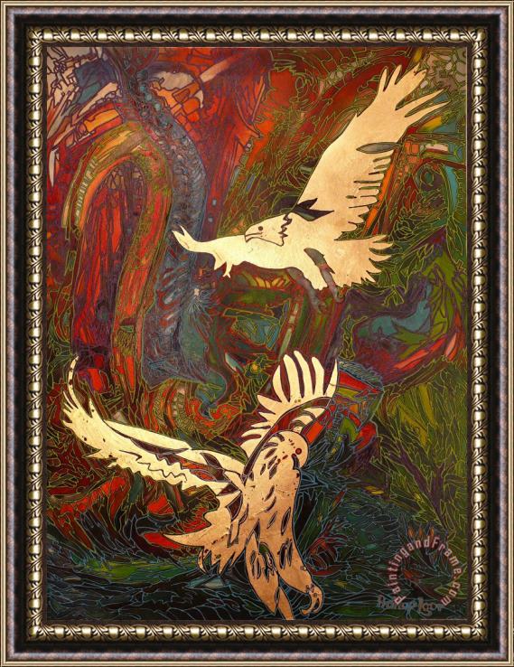 Igor Eugen Prokop Aquila non captat muscas.Eagles don't catch flies Framed Painting