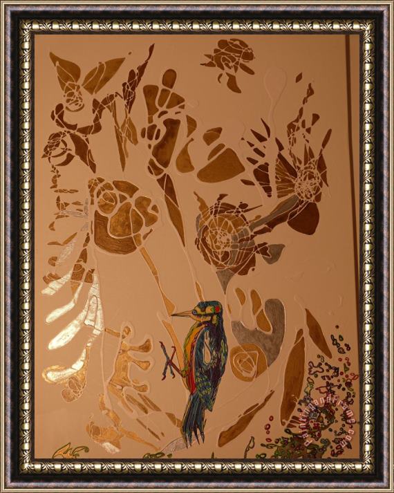 Igor Eugen Prokop Goldpecker Framed Painting
