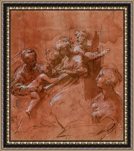 Il Parmigianino Desposorios Misticos De Santa Catalina. Framed Painting