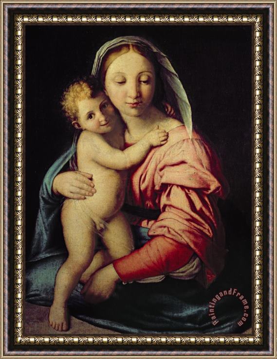 Il Sassoferrato Madonna and Child Framed Painting