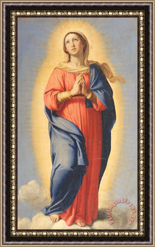 Il Sassoferrato The Immaculate Conception Framed Painting