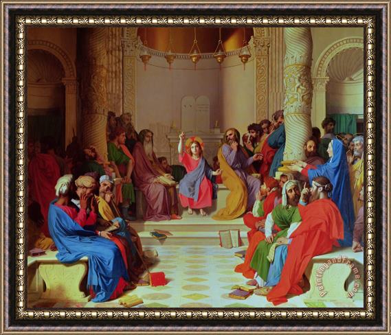 Ingres Jesus Among the Doctors Framed Painting