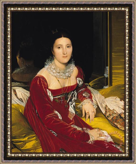 Ingres Madame de Senonnes Framed Painting