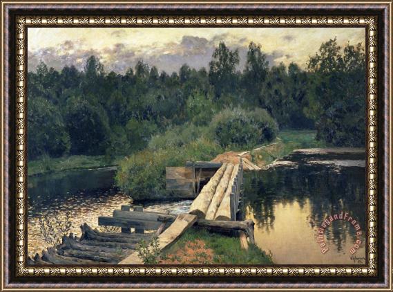 Isaak Ilyich Levitan At The Shallow Framed Print