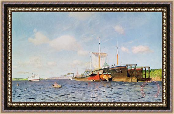 Isaak Ilyich Levitan Fresh Wind On The Volga Framed Painting