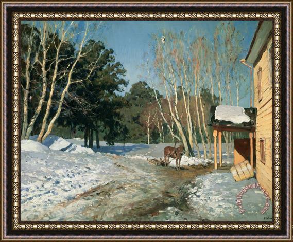 Isaak Ilyich Levitan March Framed Painting