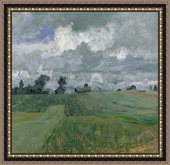 Isaak Ilyich Levitan Stormy Day Framed Painting