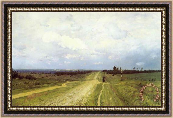 Isaak Ilyich Levitan The Vladimirka Road Framed Print