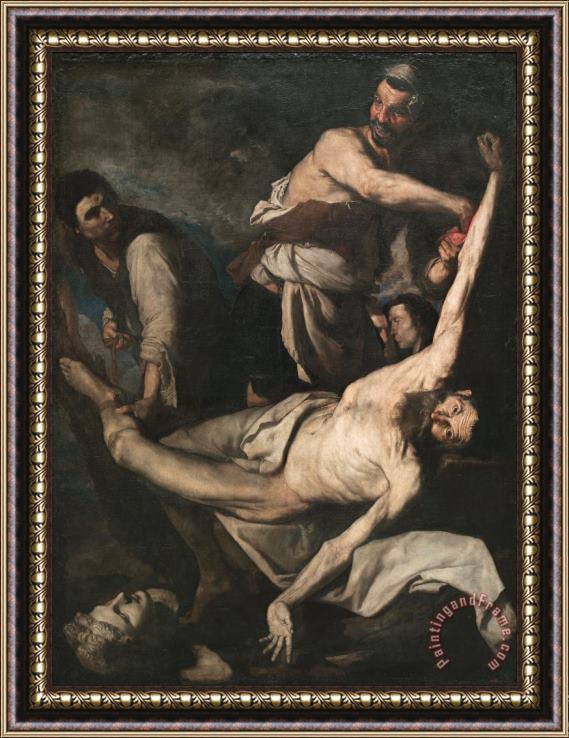 Italian Martyrdom of Saint Bartholomew Framed Painting