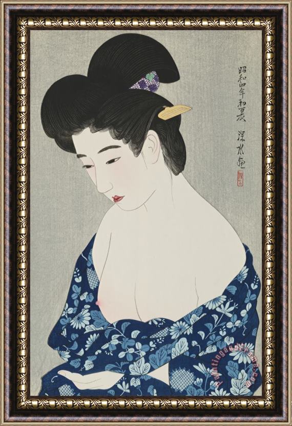 Ito Shinsui After The Bath (yokugo) Framed Painting