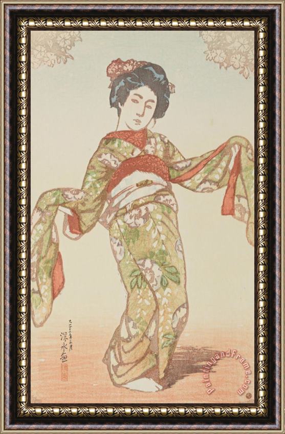 Ito Shinsui Dancing (odori) Framed Painting