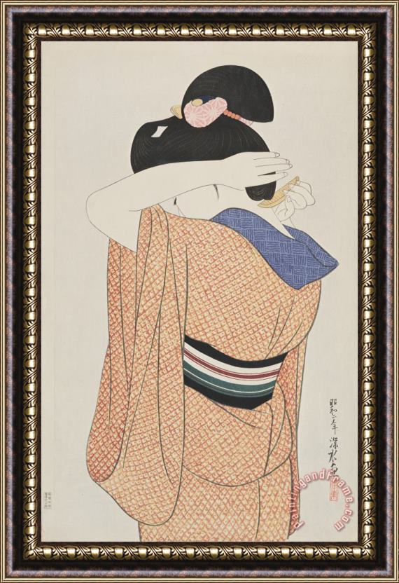 Ito Shinsui Long Undergarment (nagajuban) Framed Painting