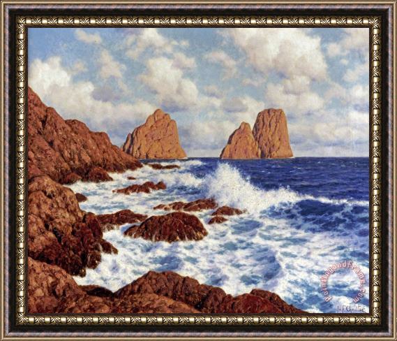 Ivan Choultse The Rocks at Capri Framed Print