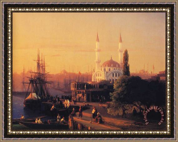 Ivan Constantinovich Aivazovsky Constantinople Detail Framed Painting