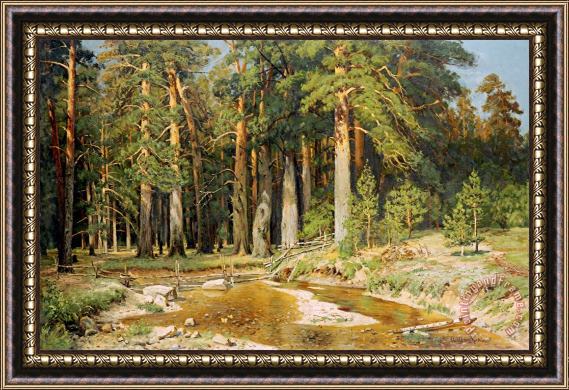 Ivan Shishkin The Mast Tree Grove, Study Framed Painting