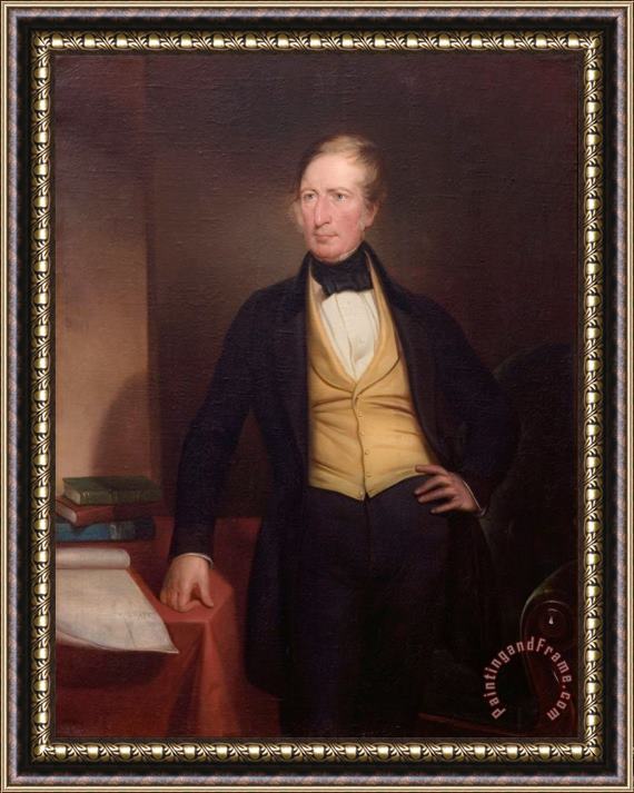 J. M. Crossland Captain Charles Sturt Framed Painting