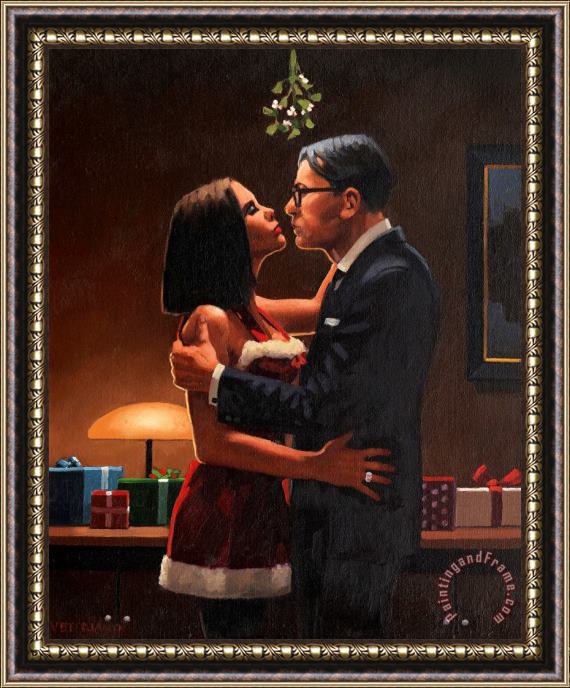 Jack Vettriano Ae Fond Kiss Framed Painting