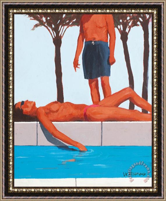 Jack Vettriano An Unexpected Guest (study) Framed Painting
