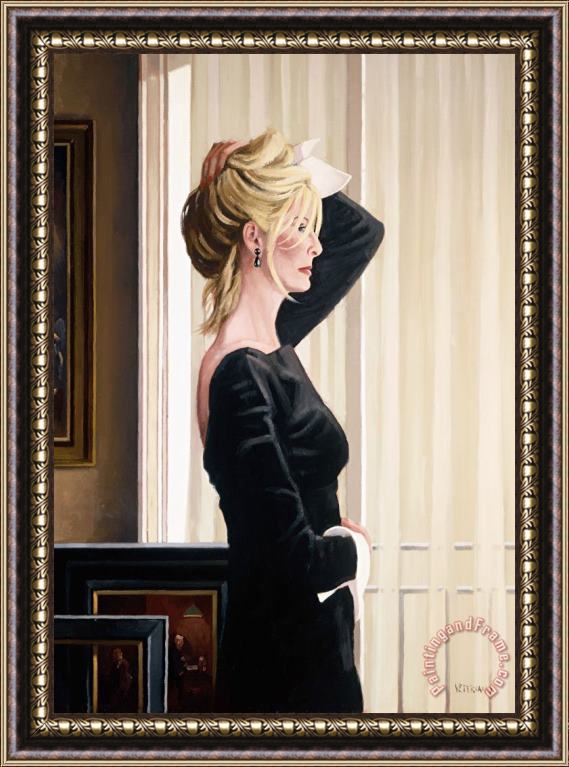 Jack Vettriano Black on Blonde, 2015 Framed Painting