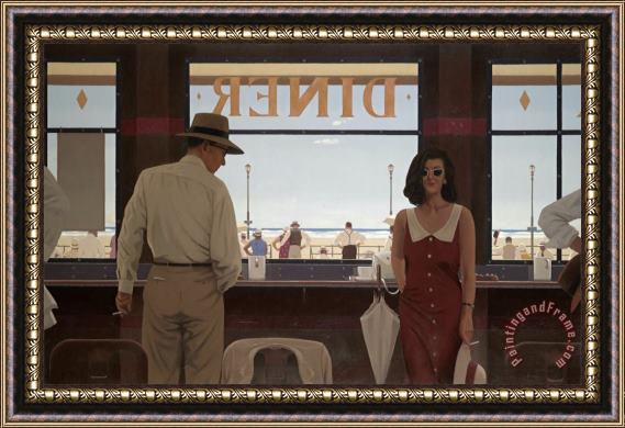 Jack Vettriano Daytona Diner, 2010 Framed Painting