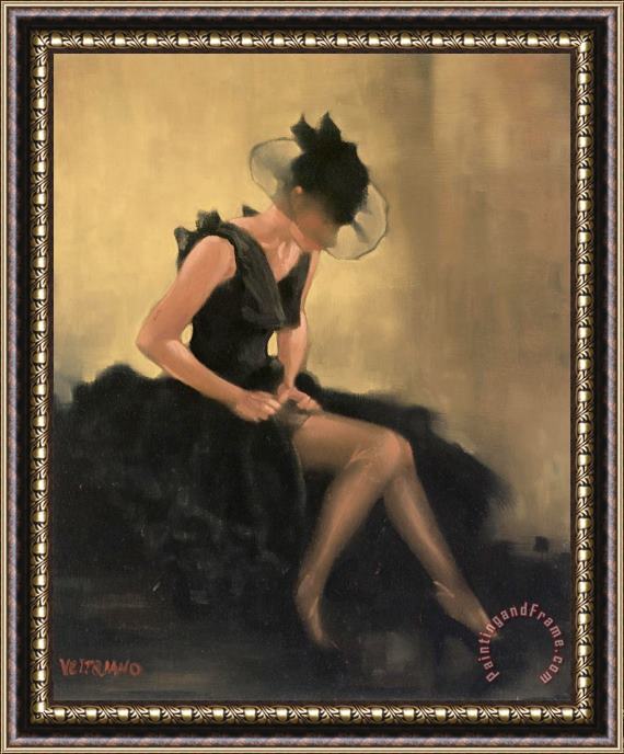 Jack Vettriano Evening Black Framed Painting