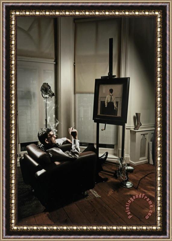 Jack Vettriano Macarini Triptych, 2009 Framed Print
