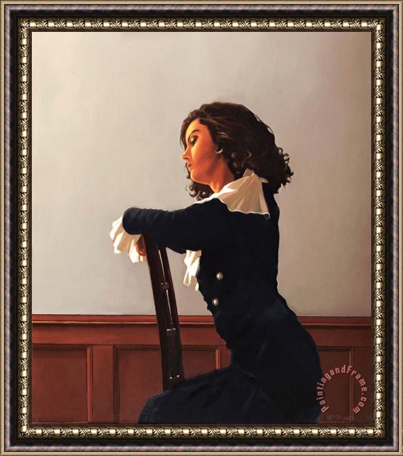 Jack Vettriano Model Seated Framed Painting