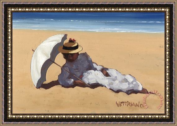 Jack Vettriano On The Beach Framed Print