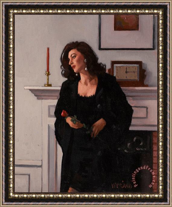Jack Vettriano Only a Rose, 1997 Framed Painting