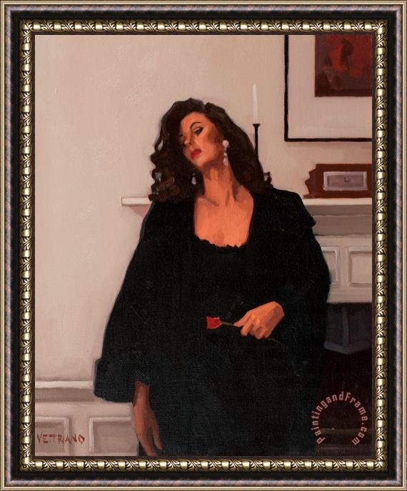 Jack Vettriano Only a Rose Framed Print