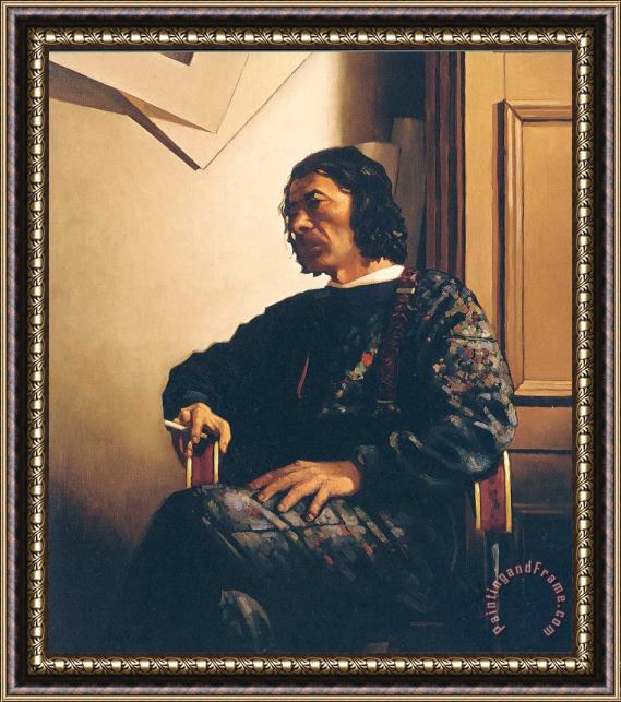 Jack Vettriano Self Portrait Framed Painting
